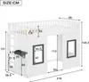 Flieks Etagenbett 90x200cm mit Rausfallschutz, Kinderbett Produktbild-Vorschau 7