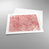 Poster - Poster ohne Rahmen - Rosa Blätter Palmen - 50x40 Produktbild-Vorschau 3