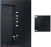 A close-up view of the rear ports of a Samsung television, with a magnified inset showing specific HDMI and ANT/C connections. Produktbild-Vorschau