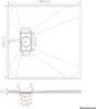 Quadratische Duschwanne SMC Duschwannen-Set Duschtasse Weiß Produktbild-Vorschau 2