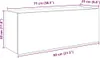 Bad-Wandschrank Schwarz 80x25x30 cm Holzwerkstoff Produktbild-Vorschau 11