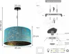 Suspension, lustre, abat-jour, motif doré Voir les images du produit 6