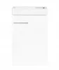 A white bathroom cabinet with a sink on top, shown from the front against a white background. Náhled obrázku produktu