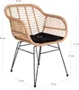 CASARIA® Gartenstühle 2er Set Polyrattan inkl. Auflage Produktbild-Vorschau 15