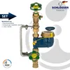 Steigrohr Hauswasserzähler Kombi-Set, Baulänge 105 mm, Produktbild-Vorschau 2