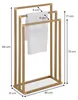 Handtuchhalter KUNO, gold lackiert - freistehender Produktbild-Vorschau 3