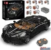 Mould King Remote Control Voiture Noire Hyper Car 13163S Produktbild-Vorschau 1
