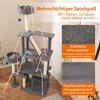 COSTWAY drapak duży 180cm, drapak dla kota z 2 jaskiniami, Podgląd zdjęcia produktu 6