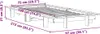 vidaXL Massivholzbett ohne Matratze Weiß 75x190 cm Produktbild-Vorschau 7