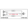 DAP XGA38 - 2 x RCA/F to RCA/M - incl. 2 x 10 kilo-Ohm Produktbild-Vorschau 2