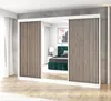 Schwebetürenschrank, 3-türig Schrank mit 4 Schubladen, und Produktbild-Vorschau 1