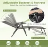 A diagram illustrating the adjustable features of a lounge chair, with text overlays explaining its functionality. Náhled obrázku produktu