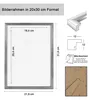 3er 5er Set Holz Bilderrahmen Lifestyle Plexi Foto Rahmen Produktbild-Vorschau 4