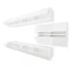Three white wall-mounted cabinets are displayed against a white background. Produktbild-Vorschau