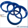 4X Zentrierringe 63,3 x 57,1 mm blau Felgen Ringe Produktbild-Vorschau 1