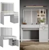 Schminktisch Vicco Adela Weiß 115 cm mit LED-Spiegel, Model Produktbild-Vorschau 2