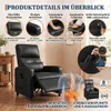 Fernsehsessel Elektrisch mit Liegefunktion, Massagesessel Produktbild-Vorschau 3