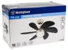 Ventilateur de plafond Turbo Swirl Chrome 76 cm avec Voir les images du produit 8