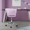 ML-Design Bürostuhl aus Samt Lila, Schminktisch Stuhl mit Produktbild-Vorschau 1