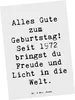Mr. & Mrs. Panda Postkarte Spruch 1972 Geburtstag Freude - Produktbild-Vorschau 1