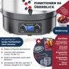 KESSER Einkochautomat 2000W 27L LCD-Display Glühweintopf Produktbild-Vorschau 3