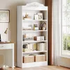 Tribesigns 180 cm libreria curva, libreria moderna con 5 Anteprima dell’immagine prodotto 2