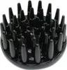 A black hair dryer diffuser attachment is shown from a slightly elevated front-facing angle against a white background. Podgląd zdjęcia produktu