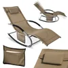 SoBuy OGS28-BR Chaise longue de jardin résistante aux Voir les images du produit 1