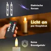 Stabkerzen LED mit Timer Grün 2er indoor mit 6 Stunden Produktbild-Vorschau 6