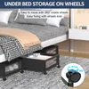 2er Pack Unterbettkommode Schwarz Unterbettbox Unterbett Produktbild-Vorschau 4