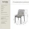 tectake® Gartenstühle Alcudia, wetterfest, stapelbar Produktbild-Vorschau 7