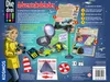 The image shows the back of a KOSMOS 'Die drei !!!' Advent calendar box, featuring illustrations of characters, the calendar's contents, and promotional text. Produktbild-Vorschau