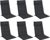 vidaXL Hochlehner-Auflagen 6 Stk. Schwarz Oxford-Gewebe Produktbild-Vorschau 2