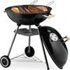 Relaxdays Kugelgrill, Ø 54 cm Grillrost, Outdoor BBQ, Produktbild-Vorschau 1
