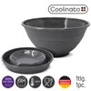Coolinato  faltbare Silikon-Schüssel 24 cm GRAU Produktbild-Vorschau 2