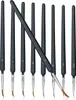 A set of nine paintbrushes arranged in a row against a white background. Produktbild-Vorschau