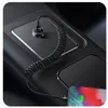 A coiled USB-C cable is plugged into a car's charging port and connected to a smartphone. Anteprima dell’immagine prodotto