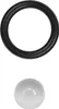A black o-ring and a white ball are displayed against a white background. Produktbild-Vorschau