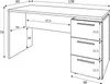 Schreibtisch mit 3-Schubladen-Container B138 cm Produktbild-Vorschau 3