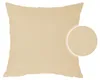 Kissenbezug 80x80 cm champagner Struktur Leinenoptik Produktbild-Vorschau 2