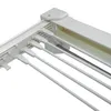 A close-up view of a white retractable wall-mounted clothes dryer. Anteprima dell’immagine prodotto