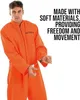 Gefangenen Kostüm Herren M – Orange Jumpsuit mit Produktbild-Vorschau 5
