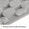 Badematten-Set, 3-teilig Waschbar rutschfest Badteppich Produktbild-Vorschau 3