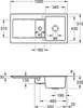 V&B Spüle SILUET 60 R 1000x510mm Exzenterbetätigung ivory Produktbild-Vorschau 2