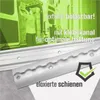 Airlineschiene halbrund Aluminium 1,5 m, 4er Set - silber Produktbild-Vorschau 4