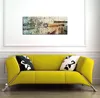 Wallario Premium Leinwandbild Grunge Stil  Streifen Schrift Produktbild-Vorschau 3