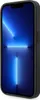 A black phone case with a blue screen is shown from the side. Produktbild-Vorschau