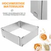 Verstellbarer Mousse-Ring aus Edelstahl – rechteckiger Produktbild-Vorschau 5