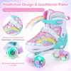 Pattini a rotelle COSTWAY Rainbow per bambini, regolabili Anteprima dell’immagine prodotto 4