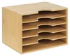 Relaxdays Briefablage Bambus, Büro Organizer für A4 Papier, Produktbild-Vorschau 9